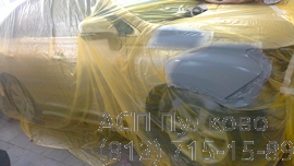 Фото локальной покраски переднего крыла Lexus