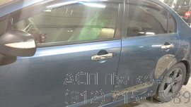Ремонт заднего двери и крыла Honda Civic