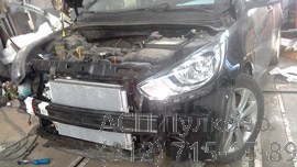 Кузовной ремонт бампера Hyundai Solaris