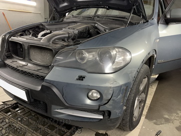Кузовной ремонт и покраска машины BMW X5 в СПб - АСП Пулково фото номер 1