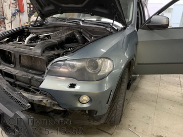 Кузовной ремонт и покраска машины BMW X5 в СПб - АСП Пулково фото номер 6