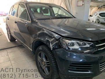Кузовной ремонт и покраска двери Volkswagen Touareg в СПб - АСП Пулково фото номер 1